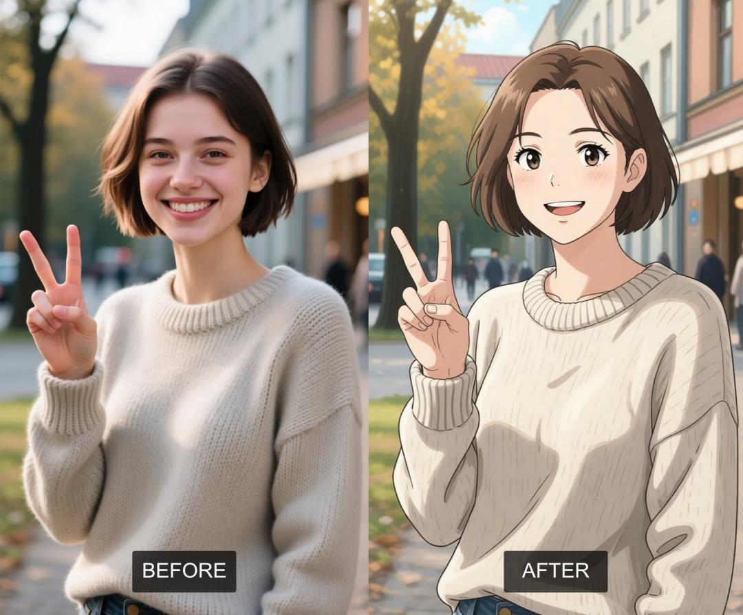 convert a person photo to anime