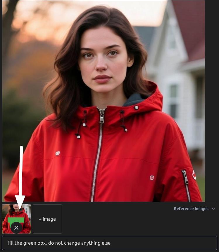 Remove text using overlay marker