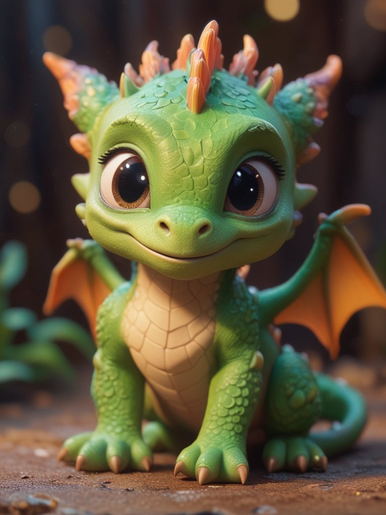 A curious baby dragon embarks on a journey of discovery in a mystical world.